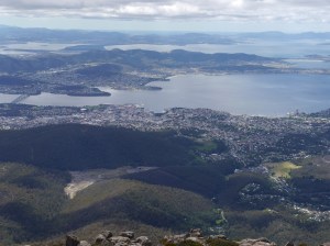 Hobart from Mt Wellington